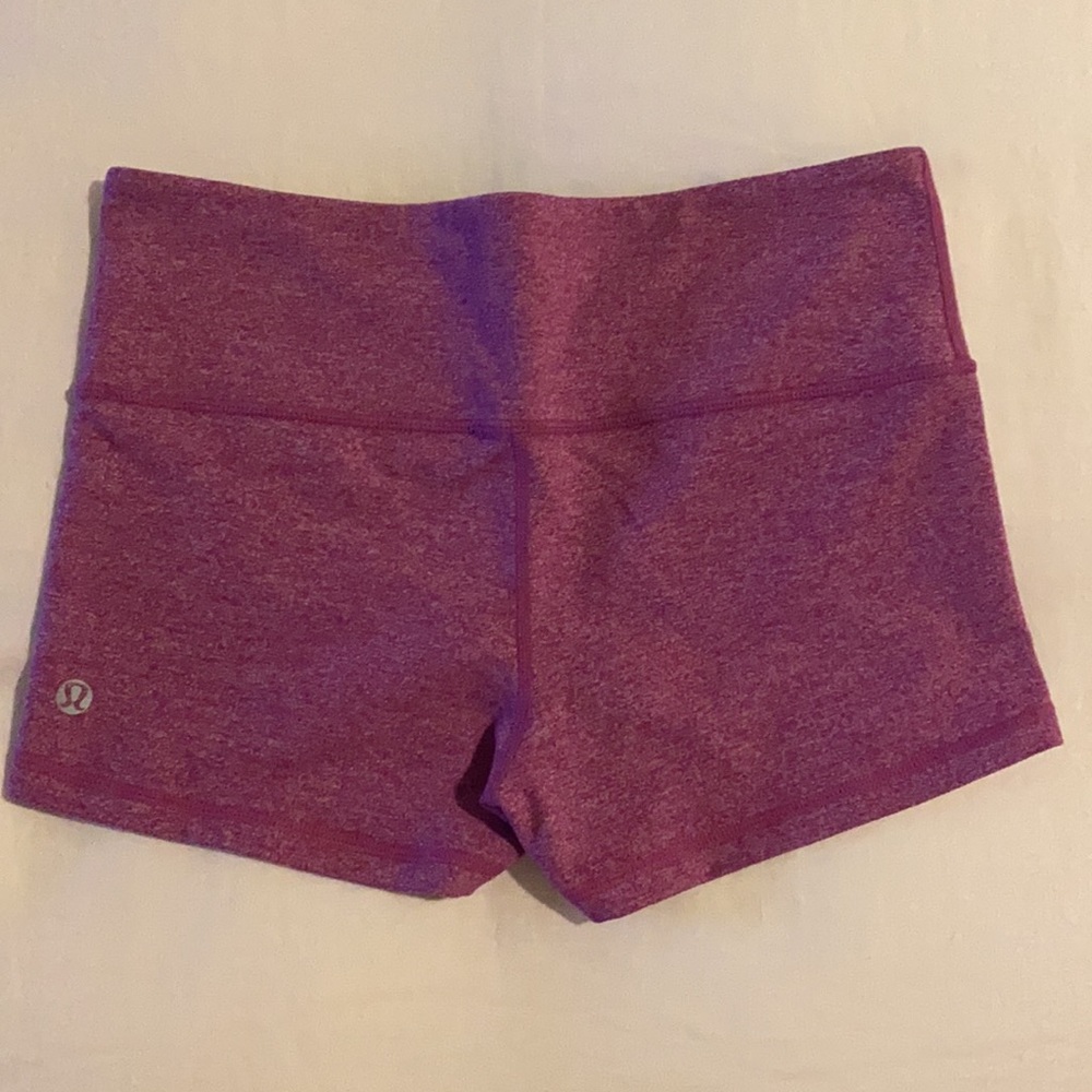 Lululemon spandex shorts size 6 pink / purple